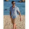 imageJMIERR Mens Seersucker Shorts Casual Stretch Elastic Waist Drawstring Summer Beach Short 7 inch Inseam with PocketsCamel