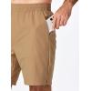 imageJMIERR Mens Seersucker Shorts Casual Stretch Elastic Waist Drawstring Summer Beach Short 7 inch Inseam with PocketsCamel