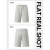 imageJMIERR Mens Seersucker Shorts Casual Stretch Elastic Waist Drawstring Summer Beach Short 7 inch Inseam with PocketsGreen Stripe