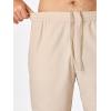 imageJMIERR Mens Seersucker Shorts Casual Stretch Elastic Waist Drawstring Summer Beach Short 7 inch Inseam with PocketsKhaki