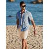 imageJMIERR Mens Seersucker Shorts Casual Stretch Elastic Waist Drawstring Summer Beach Short 7 inch Inseam with PocketsKhaki