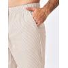 imageJMIERR Mens Seersucker Shorts Casual Stretch Elastic Waist Drawstring Summer Beach Short 7 inch Inseam with PocketsKhaki Stripe