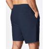 imageJMIERR Mens Seersucker Shorts Casual Stretch Elastic Waist Drawstring Summer Beach Short 7 inch Inseam with PocketsNavy Blue
