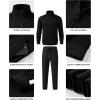 imageJMIERR Mens Track Suits 2 Piece Set Full Zip Sweatsuits for Men Athletic Jogging Suit Sports Outfits SetsBlack
