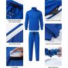 imageJMIERR Mens Track Suits 2 Piece Set Full Zip Sweatsuits for Men Athletic Jogging Suit Sports Outfits SetsBlue