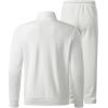 imageJMIERR Mens Track Suits 2 Piece Set Full Zip Sweatsuits for Men Athletic Jogging Suit Sports Outfits SetsWhite
