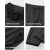 imageJMIERR 2025 Men Casual Fall Tracksuit 2 Piece Set Polo Quarter Zip Sweat Suit Jogging Sweatpants Athletic Twill MultiPocketsA Dark Grey