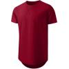 imageJMIERR Mens 3 Pack Cotton Hipster Hip Hop Longline Crewneck TShirtAnavy BlueNavy BlueRed