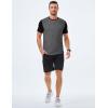 imageJMIERR Mens 3 Pack Cotton Hipster Hip Hop Longline Crewneck TShirtOne Piece Greyblack