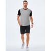 imageJMIERR Mens 3 Pack Cotton Hipster Hip Hop Longline Crewneck TShirtOne Piece Greyblue