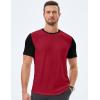 imageJMIERR Mens 3 Pack Cotton Hipster Hip Hop Longline Crewneck TShirtOne Piece Redblack