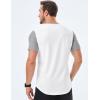 imageJMIERR Mens 3 Pack Cotton Hipster Hip Hop Longline Crewneck TShirtOne Piece Whitegrey
