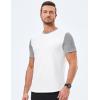 imageJMIERR Mens 3 Pack Cotton Hipster Hip Hop Longline Crewneck TShirtOne Piece Whitegrey