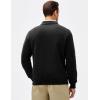 imageJMIERR Mens Casual Cotton Polo Sweatshirts Long Sleeve Button Collared Pullover ShirtsBlack
