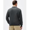 imageJMIERR Mens Casual Cotton Polo Sweatshirts Long Sleeve Button Collared Pullover ShirtsDark Grey