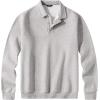 imageJMIERR Mens Casual Cotton Polo Sweatshirts Long Sleeve Button Collared Pullover ShirtsLight Grey