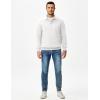 imageJMIERR Mens Casual Cotton Polo Sweatshirts Long Sleeve Button Collared Pullover ShirtsWhite