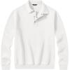 imageJMIERR Mens Casual Cotton Polo Sweatshirts Long Sleeve Button Collared Pullover ShirtsWhite