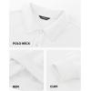 imageJMIERR Mens Casual Cotton Polo Sweatshirts Long Sleeve Button Collared Pullover ShirtsWhite