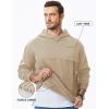 imageJMIERR Mens Casual Hooded Collar Fleece Hoodies Pullover Sweatshirts Warm Long Sleeve ShirtsApricot