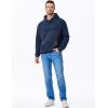 imageJMIERR Mens Casual Hooded Collar Fleece Hoodies Pullover Sweatshirts Warm Long Sleeve ShirtsBlue