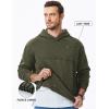 imageJMIERR Mens Casual Hooded Collar Fleece Hoodies Pullover Sweatshirts Warm Long Sleeve ShirtsGreen