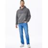imageJMIERR Mens Casual Hooded Collar Fleece Hoodies Pullover Sweatshirts Warm Long Sleeve ShirtsGrey