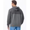 imageJMIERR Mens Casual Hooded Collar Fleece Hoodies Pullover Sweatshirts Warm Long Sleeve ShirtsGrey
