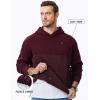 imageJMIERR Mens Casual Hooded Collar Fleece Hoodies Pullover Sweatshirts Warm Long Sleeve ShirtsRed