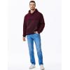 imageJMIERR Mens Casual Hooded Collar Fleece Hoodies Pullover Sweatshirts Warm Long Sleeve ShirtsRed