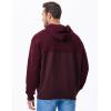 imageJMIERR Mens Casual Hooded Collar Fleece Hoodies Pullover Sweatshirts Warm Long Sleeve ShirtsRed