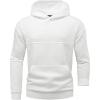 imageJMIERR Mens Casual Hooded Collar Fleece Hoodies Pullover Sweatshirts Warm Long Sleeve ShirtsWhite