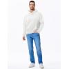 imageJMIERR Mens Casual Hooded Collar Fleece Hoodies Pullover Sweatshirts Warm Long Sleeve ShirtsWhite