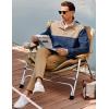 imageJMIERR Mens Corduroy Sweaters Pullover Casual Stand Collar Quarter Metal Button Warm Sweatshirt Long SleeveBlue