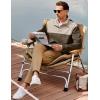 imageJMIERR Mens Corduroy Sweaters Pullover Casual Stand Collar Quarter Metal Button Warm Sweatshirt Long SleeveBrown