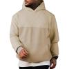 imageJMIERR Mens Casual Hooded Collar Fleece Hoodies Pullover Sweatshirts Warm Long Sleeve ShirtsApricot