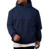 imageJMIERR Mens Casual Hooded Collar Fleece Hoodies Pullover Sweatshirts Warm Long Sleeve ShirtsBlue