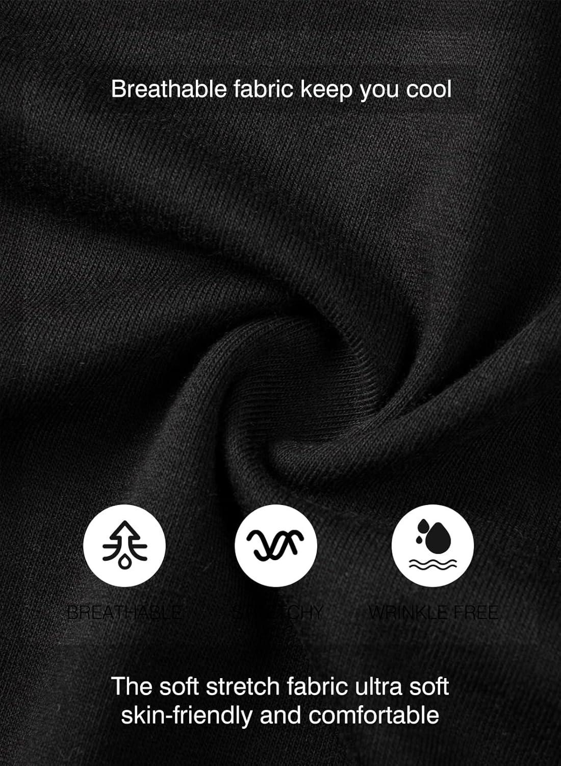 imageJMIERR Mens 3 Pack Cotton Hipster Hip Hop Longline Crewneck TShirt