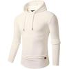 imageJMIERR Mens Fashion Hoodies Fleece Long Sleeve Athletic Sweatshirt Pullover T ShirtsBeige