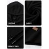 imageJMIERR Mens Fashion Hoodies Fleece Long Sleeve Athletic Sweatshirt Pullover T ShirtsBlack