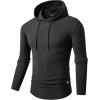 imageJMIERR Mens Fashion Hoodies Fleece Long Sleeve Athletic Sweatshirt Pullover T ShirtsGrey