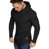 imageJMIERR Mens Fashion Hoodies Fleece Long Sleeve Athletic Sweatshirt Pullover T ShirtsBlack