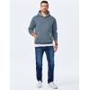 imageJMIERR Mens Hoodies Pullover Casual Cotton Fleece Hooded Sweatshirts Long Sleeve ShirtsBlue