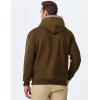 imageJMIERR Mens Hoodies Pullover Casual Cotton Fleece Hooded Sweatshirts Long Sleeve ShirtsBrown