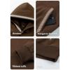 imageJMIERR Mens Hoodies Pullover Casual Cotton Fleece Hooded Sweatshirts Long Sleeve ShirtsBrown