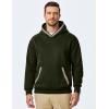 imageJMIERR Mens Hoodies Pullover Casual Cotton Fleece Hooded Sweatshirts Long Sleeve ShirtsGreen