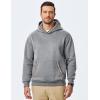 imageJMIERR Mens Hoodies Pullover Casual Cotton Fleece Hooded Sweatshirts Long Sleeve ShirtsGrey