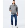 imageJMIERR Mens Hoodies Pullover Casual Cotton Fleece Hooded Sweatshirts Long Sleeve ShirtsGrey