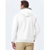 imageJMIERR Mens Hoodies Pullover Casual Cotton Fleece Hooded Sweatshirts Long Sleeve ShirtsWhite