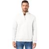 imageJMIERR Mens Quarter Zip Pullover Polo Sweater Mock Neck Long Sleeve Lightweight Fleece SweatshirtsWhite